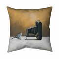 Begin Home Decor 20 x 20 in. Old Camera with Bird-Double Sided Print Indoor Pillow 5541-2020-AN163-1